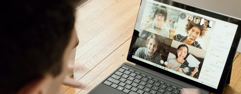 Online-Coaching mit Laptop