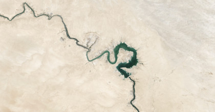 Flusslauf als Symbol für Resilienz